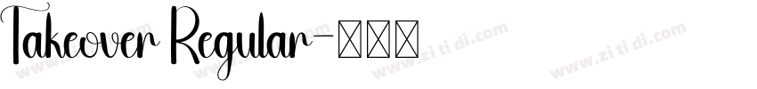 Takeover Regular字体转换